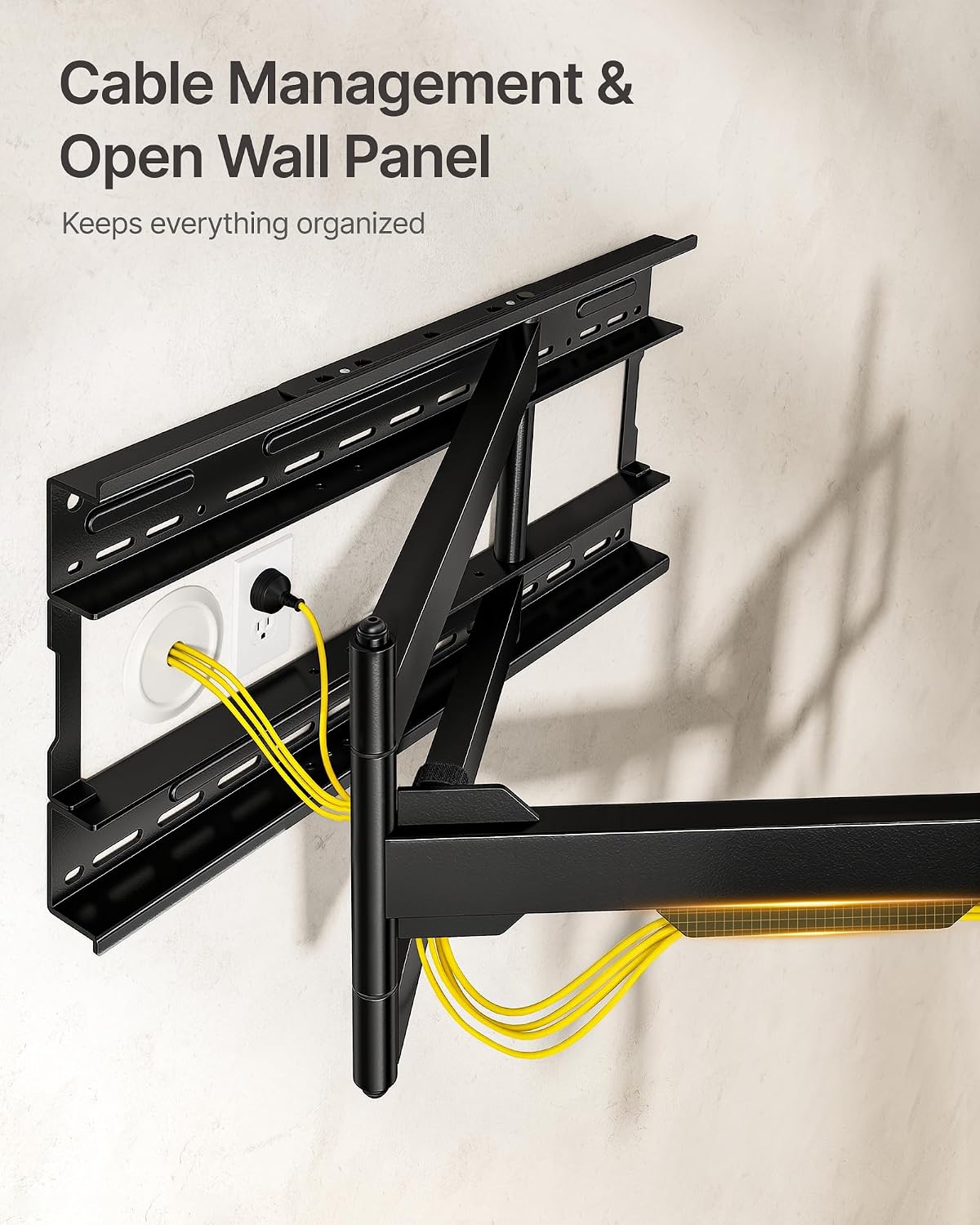 monTEK XL 40” Long Arm TV Wall Mount for 50-100 inch TVs up to 176 lbs, 4X Load Tested, ±90° Swivel&+5°/-15° Tilt&±5° Leveling, Max VESA 800x600, Preassembled, Fits 16-24” Studs