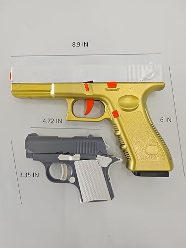 Miniatura 8 de Paquete de 2 juguetes para ansiedad, juguete de plástico con 10 carcasas que se pueden cargar pero no se pueden disparar, cumpleaños Navidad para