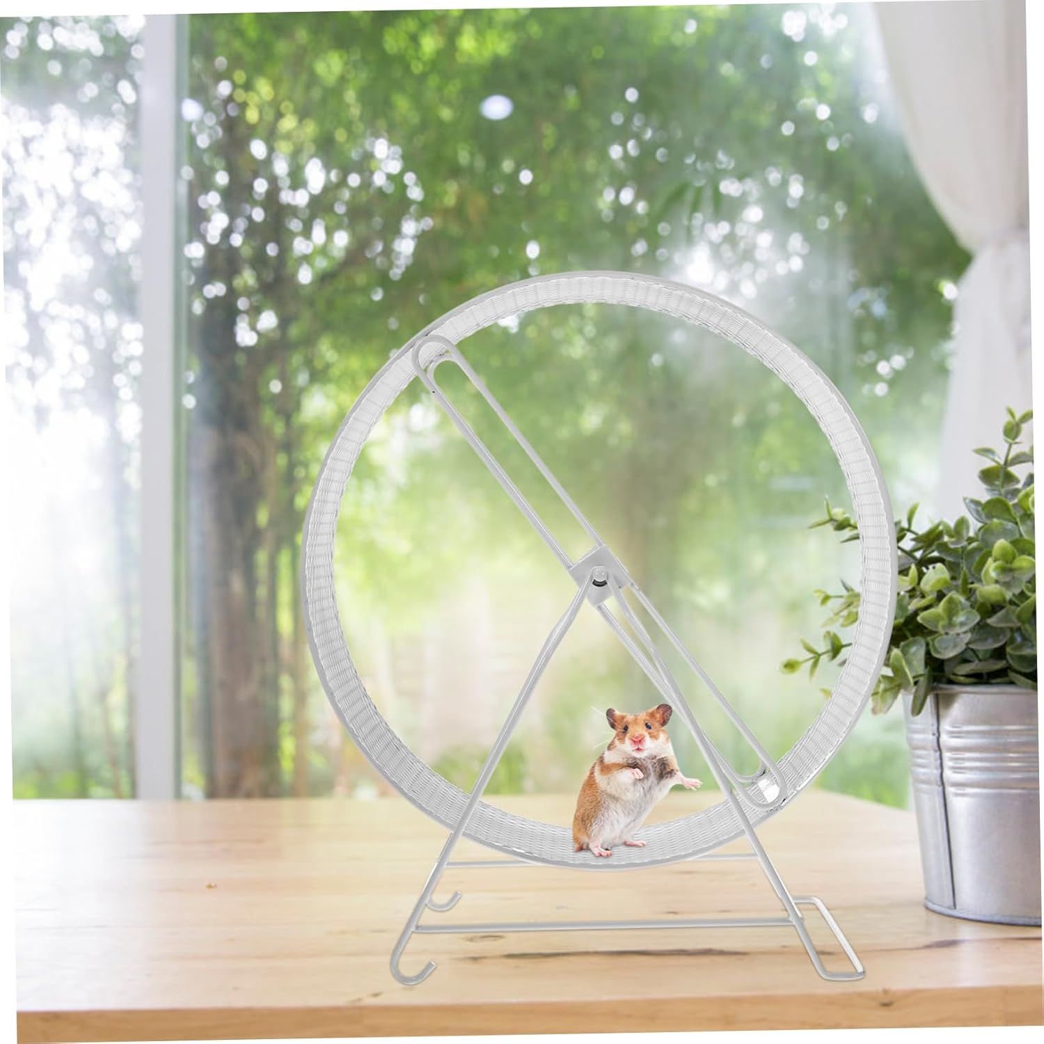 BESPORTBLE Silent Hamster Running Wheel Durable Iron Exercise Toy for Small Pets for Hamsters Hedgehogs and Squirrels No Disturbance Nighttime Fun