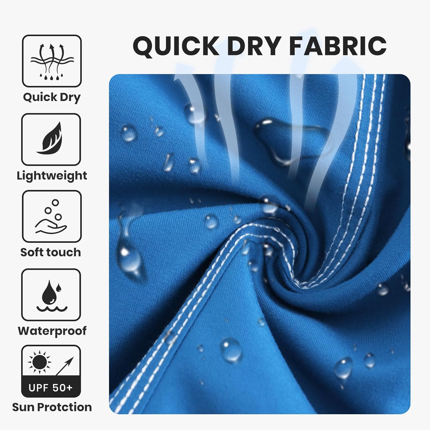 HODOSPORTS Mens Swim Trunks with Compression Liner 9 inch Bathing Suit Quick-Dry Swim Shorts Cargo Pockets S-4XL - Image 6