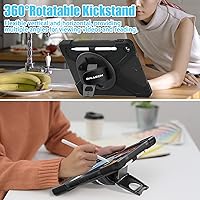 Vista 5 de BRAECNstock - Funda para Apple iPad de 9ª/8ª/7ª generación, de 10.2" 2021/2020/2019, funda protectora a prueba de golpes para iPad de 10.2 pulgadas