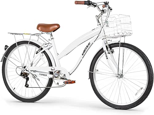 WEIZE Beach Cruiser Bike, 26 inch Commuter Bicycle for Adult