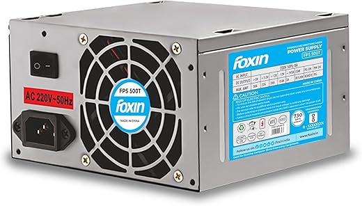 Foxin FPS-500S SMPS with 20 Plus 4 Pin Connector, Multiple Protection, Stable Power Output, Optimal Performance and Reliability | 200 Watt | BIS…
