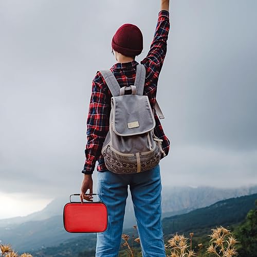 Miniatura 6 de Funda rígida de EVA con espuma personalizable de 7.1 x 4.7 x 3.1 pulgadas, funda protectora de transporte de EVA a prueba de golpes para exteriores,