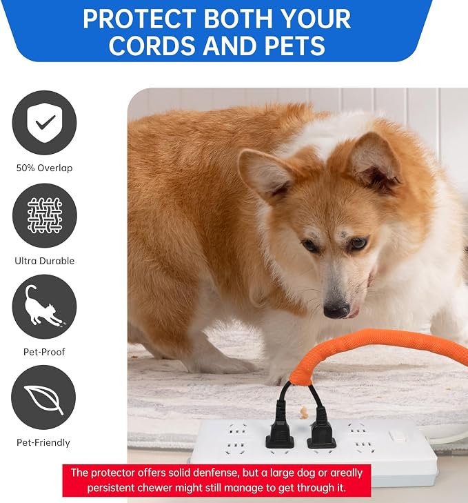 Manga trenzada dividida para cables flexible 19mm naranja miniatura 6