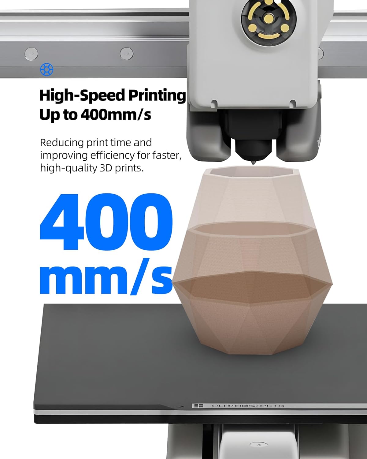 Inslogic WoodFill PLA Filament 1.75mm, 3D Printer Filament Matte Finish, Real Wood Texture, Fast Printing, Fit Most FDM 3D Printers, 1kg (2.2lbs), Natural Wood