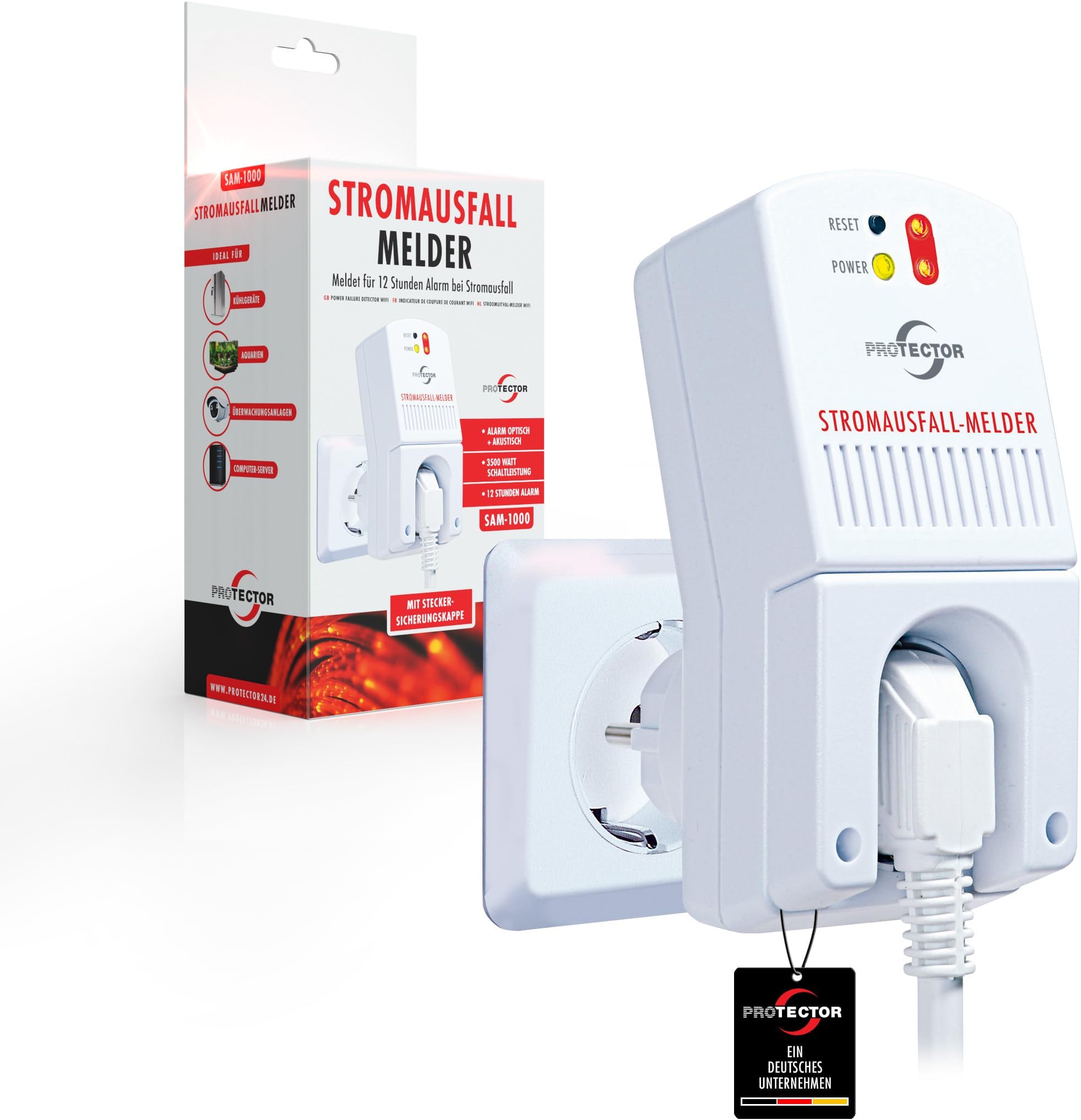 Stromausfall Alarm Von Besimlive - 110dB Lautstärke Mit LED, Schützt Kühlschrank & Geräte