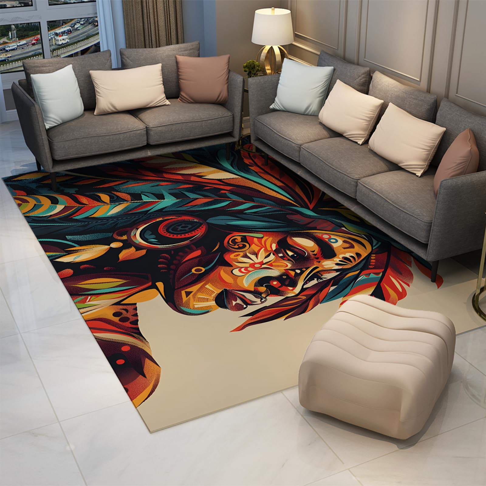 Esotismo Tappeti Stile Etnico Unico Donna Decor Tappeti Tappetino Antiscivolo Lavaggio In Lavatrice Tiro Tappeti per Soggiorno Camera Da Letto Ingresso 180x250cm