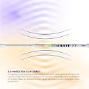 Apacs Accurate 77 (Unstrung, 6.8mm Extra Slim Shaft) 35 LBS Max Tension | Made in Vietnam | Aero Armor Frame (Hi-Tension) | 100% Japanese Graphite Badminton Racket with Free Full Cover (Pearl White) gallery image