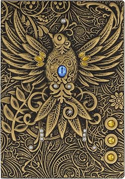 Kennedy Embossed Leather Faux Leather Travel Journals Vintage Handcraft Embossed Owl Antique Diary Notebook Daily Weekly Monthly Planner Journal T-Bronze