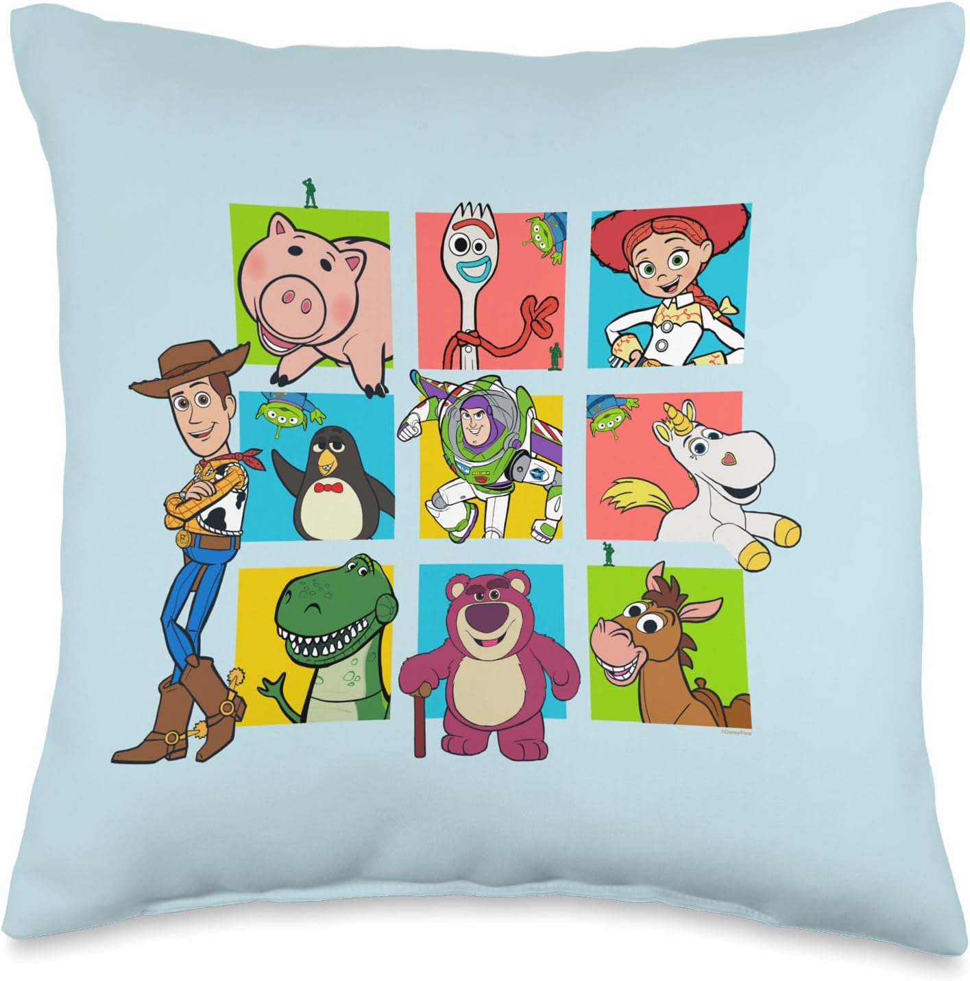 Disney and Pixar's Toy Story 30th Anniversary Character Grid Throw Pillow