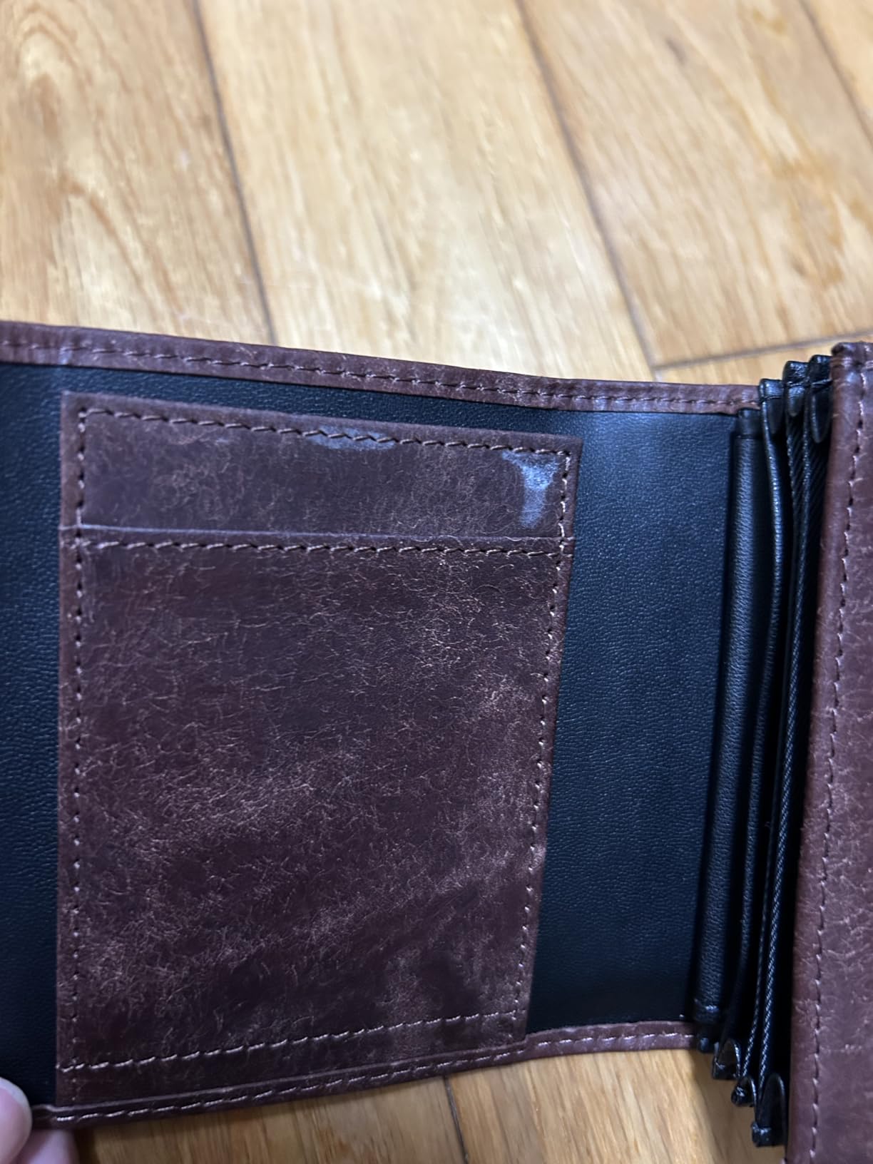 二つ折り財布 メンズ 2つ折り 箱型の小銭入れ イタリアン レザー プエブロ ミニ財布 コンパクト 小さい財布 二つ折り 箱状です 牛革 大容量 L字 レディース PUEBLO (Brown) photo review