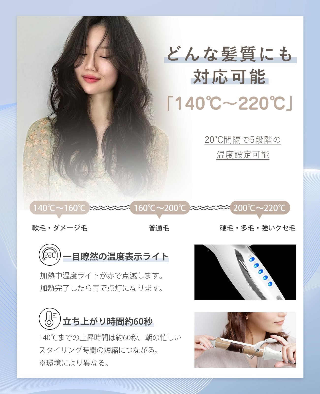 Amazon | BAYATA コテ 38mm 瞬間水分蒸発しない ヘアアイロン カール