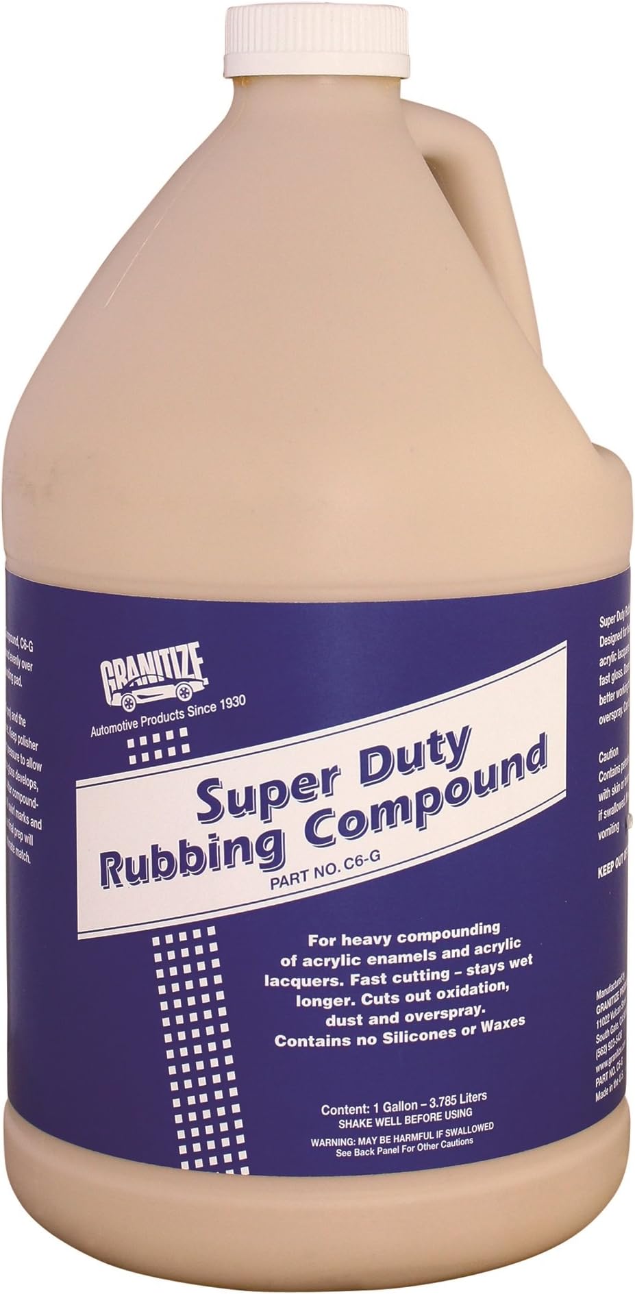 Granitize C-6 Auto Super Duty Rubbing Compound - 1 Gallon