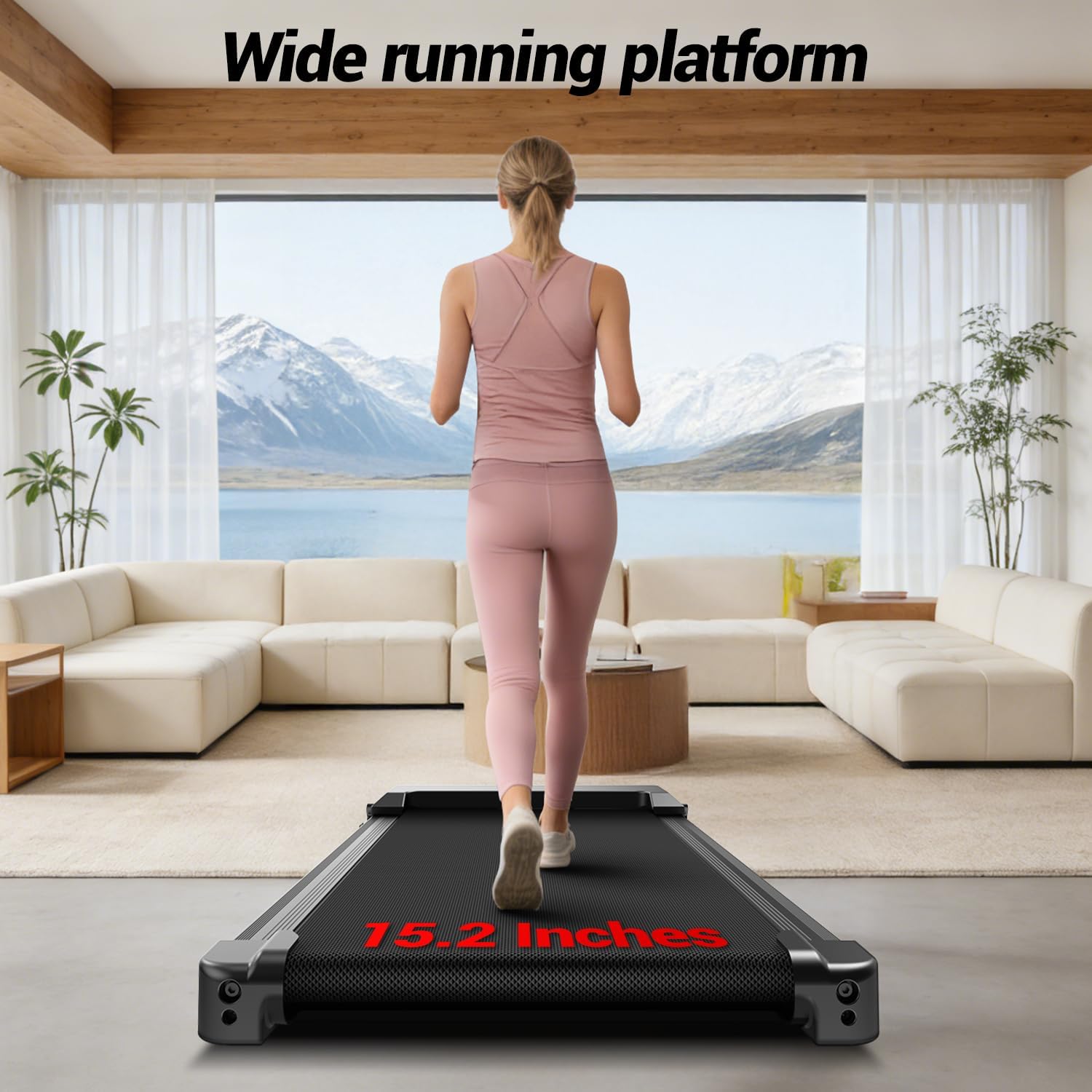 Folding Treadmill with 16% Incline, 7.5 MPH Speed, 400 LB Capacity, 12 Preset Programs, Compact Exercise Machine for Home Gym Small Space