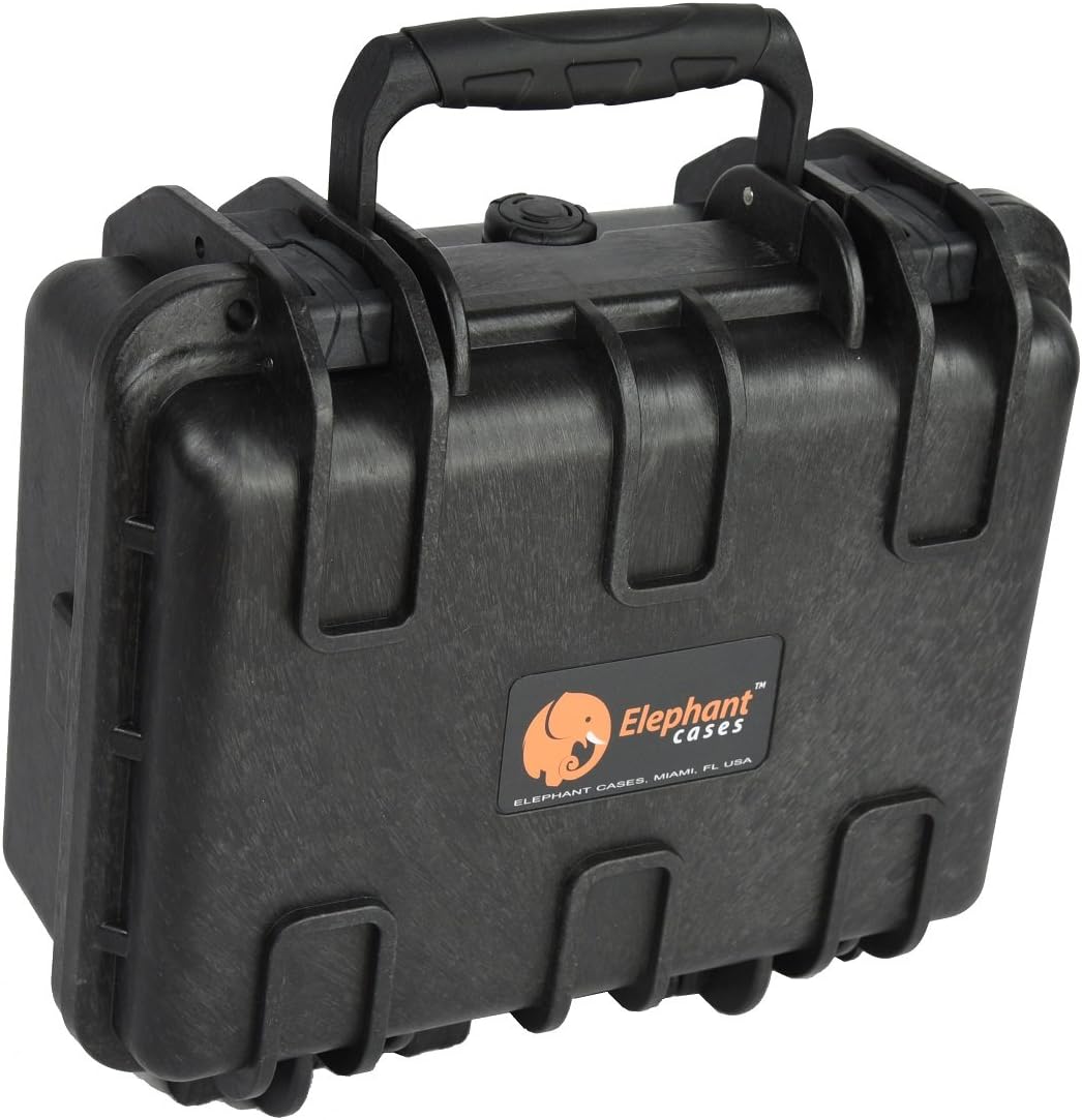 Elephant Cases Pistol Hand Gun Case Hard E150 for Full Size Beretta Ruger Smith & Wesson Sig Sauer Taurus Kimber Glock and Many More