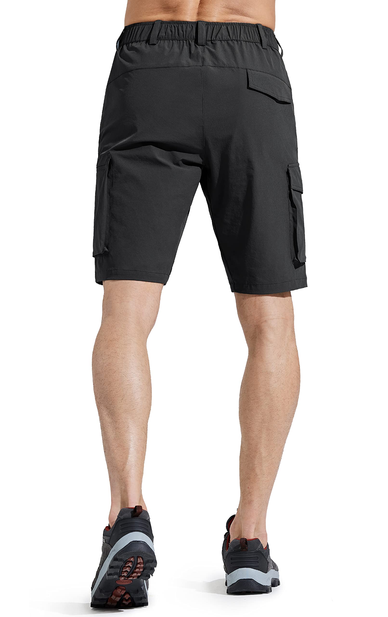 Comallan Pantaloni Corti Uomo Cargo Shorts Asciugatura Rapida da Trekking Montagna Bermuda con Cerniera Tasche