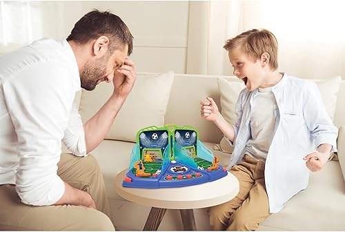 Miniatura 6 de LEXiBOOK, Juego de fútbol electrónico con efectos de luz y sonido para 2 jugadores, azulverde, JG945