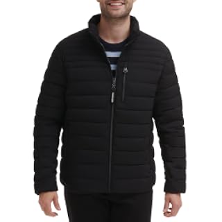 Calvin Klein Abrigo acolchado con cremallera completa para hombre