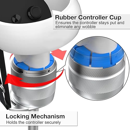 Miniatura 4 de VR Golf Club Handle Accessory for Oculus Quest 2 Meta Quest Pro - Aluminum Case and Shaft with Real Golf Grip - Quest 2 Golf Club Attachment with