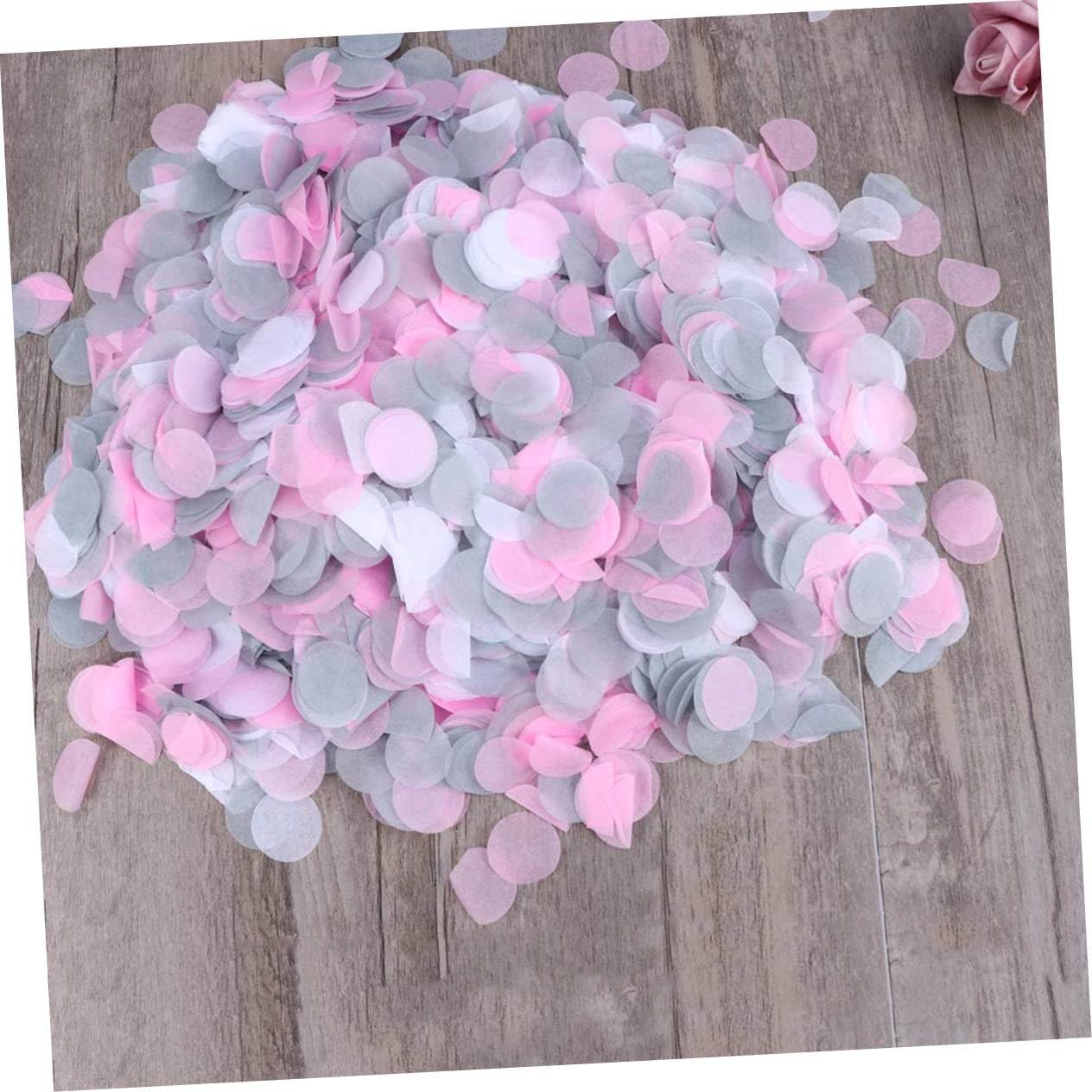 Gadpiparty 3pcs Confetti Paper Cuttings for Weddings and Parties and Grey Mix Table Scatter for Celebrations and Events