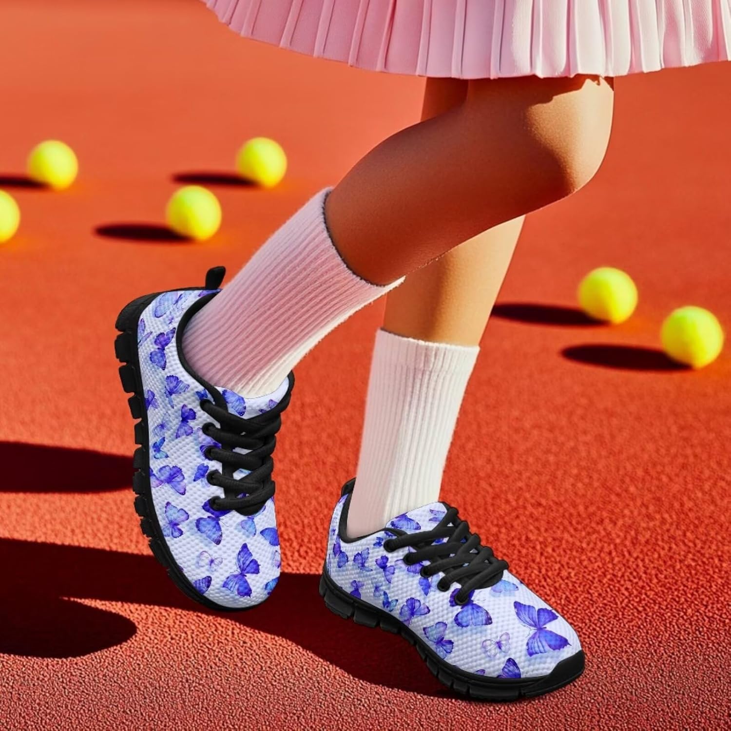Funnydude Funny Print Girls Casual Shoes Lightweight Breathable Shoes Athletic Sneakers