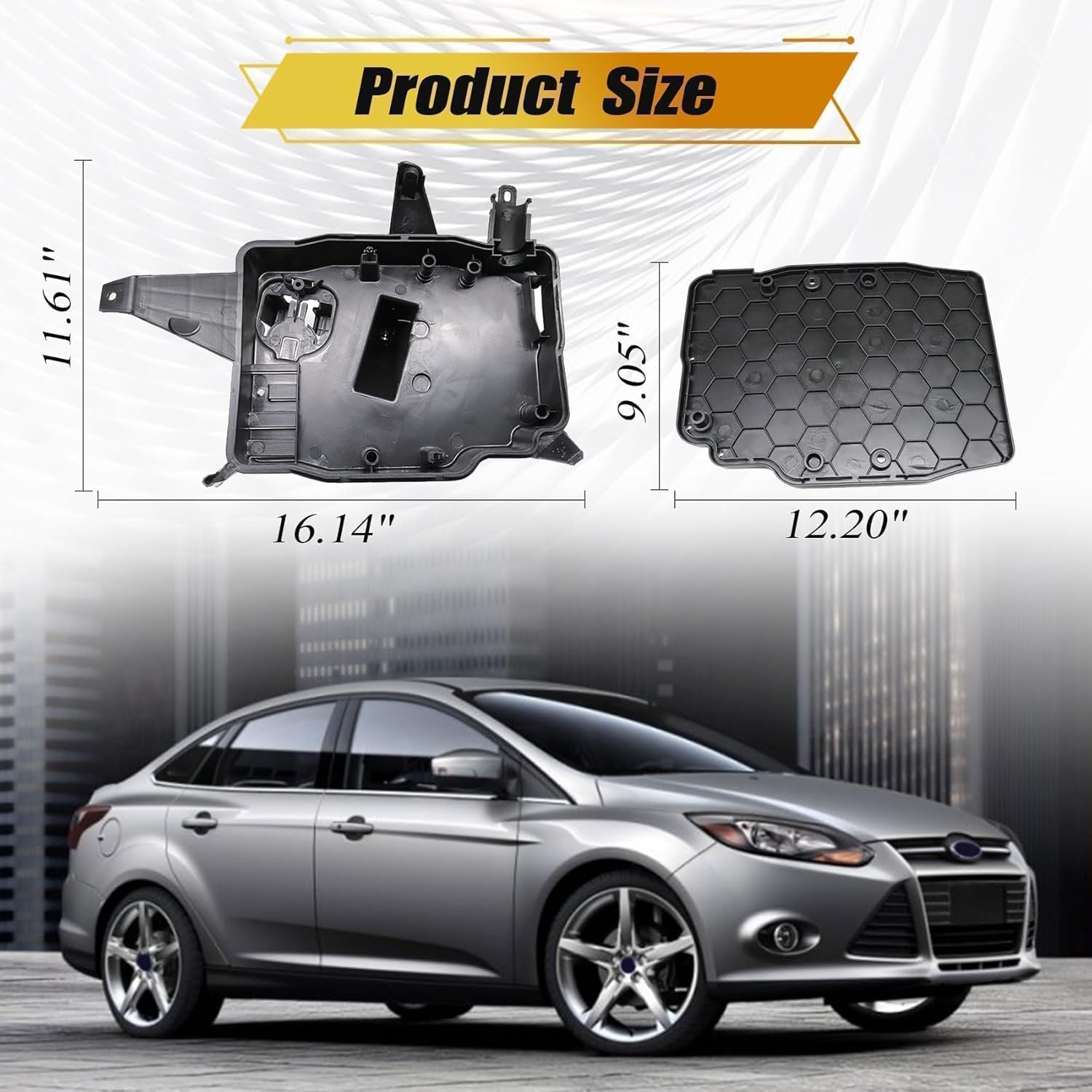 Priprilod Engine Computer PCM Plastic Housing Case Box Fit For Ford Focus 2012-2018 Fit For Escape 2013-2016 Fit For Lincoln MKC 2015 2016#CV6Z-12A659-C CV6Z-12B523-C CV6Z12A659C CV6Z12B523C