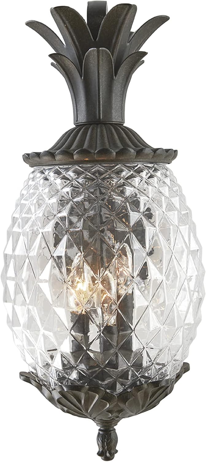 Acclaim 7512BC Lanai Collection 3-Light Wall Mount Outdoor Light Fixture, Black Coral