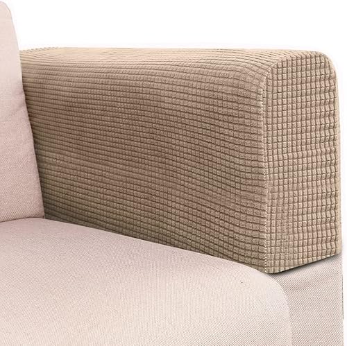 Miniatura 10 de Funda para reposabrazos de sofá resistente a los arañazos, funda elástica elástica para brazos, protectores de brazo de sofá suaves y cómodos para