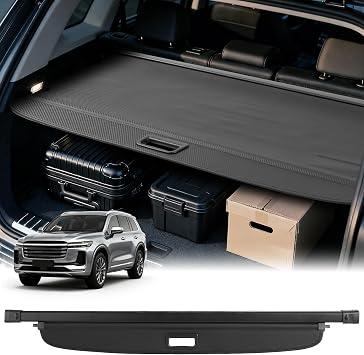 Cargo Cover for Toyota RAV4 2019 2020 2021 2022 2023 2024 2025 Accessories Retractable Trunk Cover Shield Shade Privacy Screen Anti-Theft Luggage Shade Shield Carbon Fiber Texture