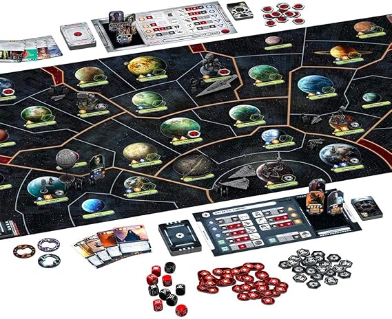 Asmodee Star Wars: Rebellion Board Game - Epic Galactic Empire vs Rebel Alliance Conflict, Tabletop Miniatures Strategy Game for Adults, Ages 14+, 2-4 Players, 3 Hour Playtime
