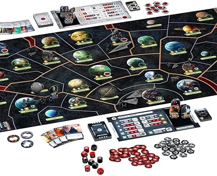 Asmodee Star Wars: Rebellion Board Game - Epic Galactic Empire vs Rebel Alliance Conflict, Tabletop Miniatures Strategy Game for Adults, Ages 14+, 2-4 Players, 3 Hour Playtime