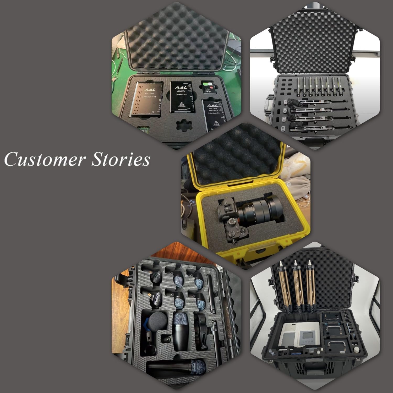 MOBYAT Waterproof and Dustproof Tool Case with Custom Shape Foam,Suitable for Diving Protection Cameras,Using PP Alloy Materials.