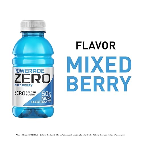 Vista 74 de POWERADE Sports Drink Mountain Berry Blast, 20 onzas (paquete de 24)