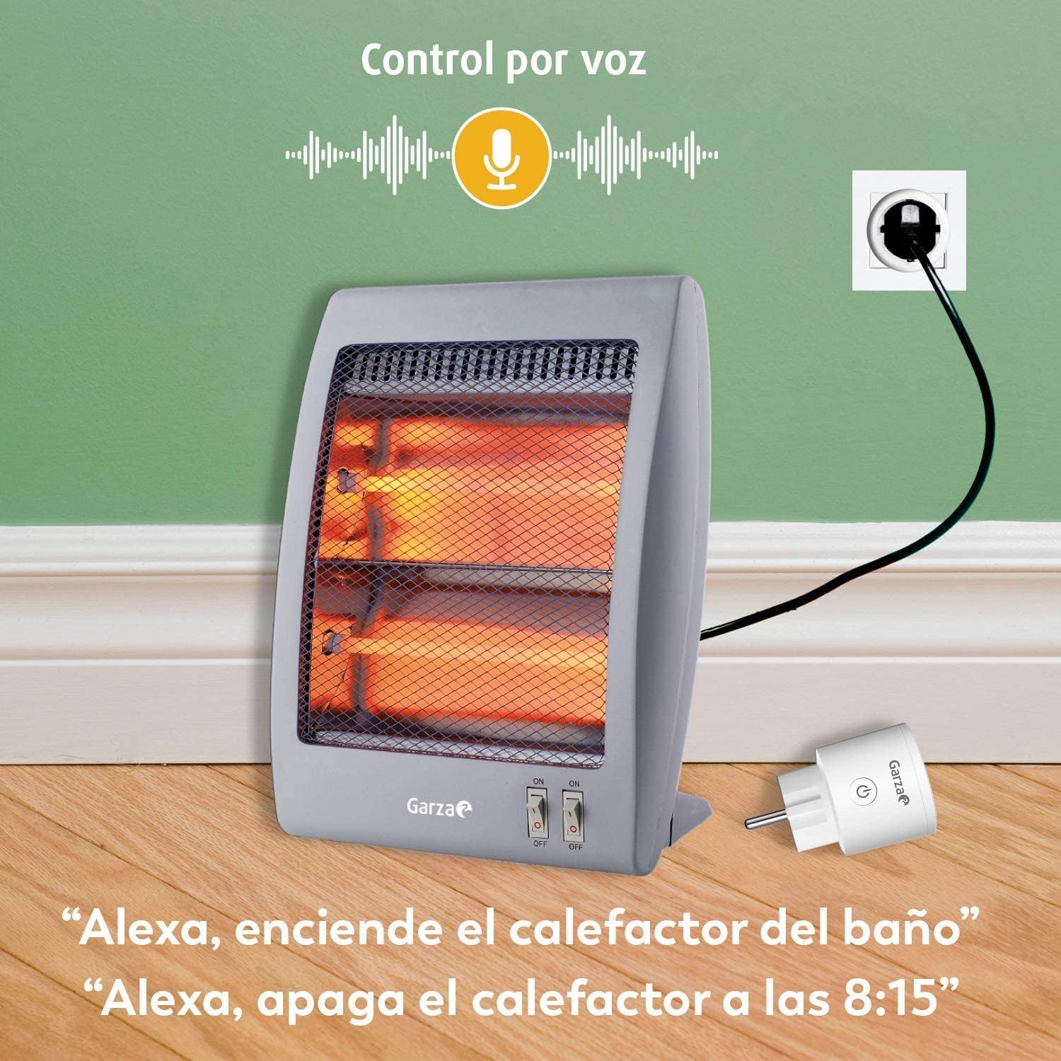 Voice control example with heater