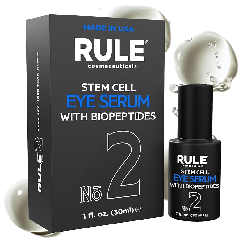 RULE COSMECEUTICALS RULE No.2 Sérum para a região dos olhos com células-tronco, peptídeos, vitamina E e extratos de argan e goji, 30 mL