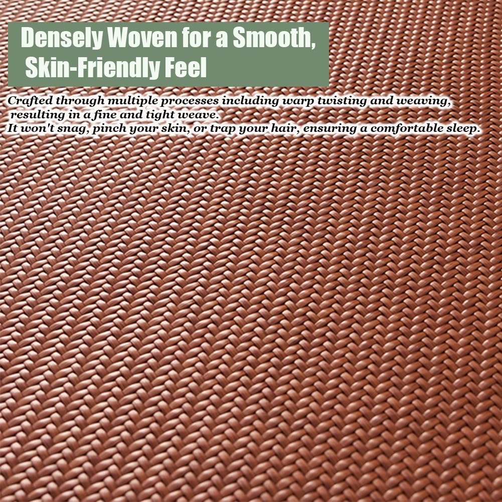 Japanische Bodenmatratze Tatami-Matte Memory-Schaum Rutschfeste Unterseite atmungsaktive Schlafunterlage Light Brown 60x120cm