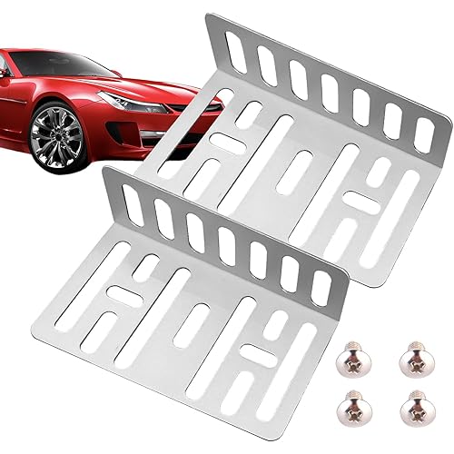 Double DIN Installation Dash Kit, Car Stereo Radio Metal Mounting Bracket, Universal Car Stereo Mounting Frame W/Screws, 3.15x1.88x0.94 Inches