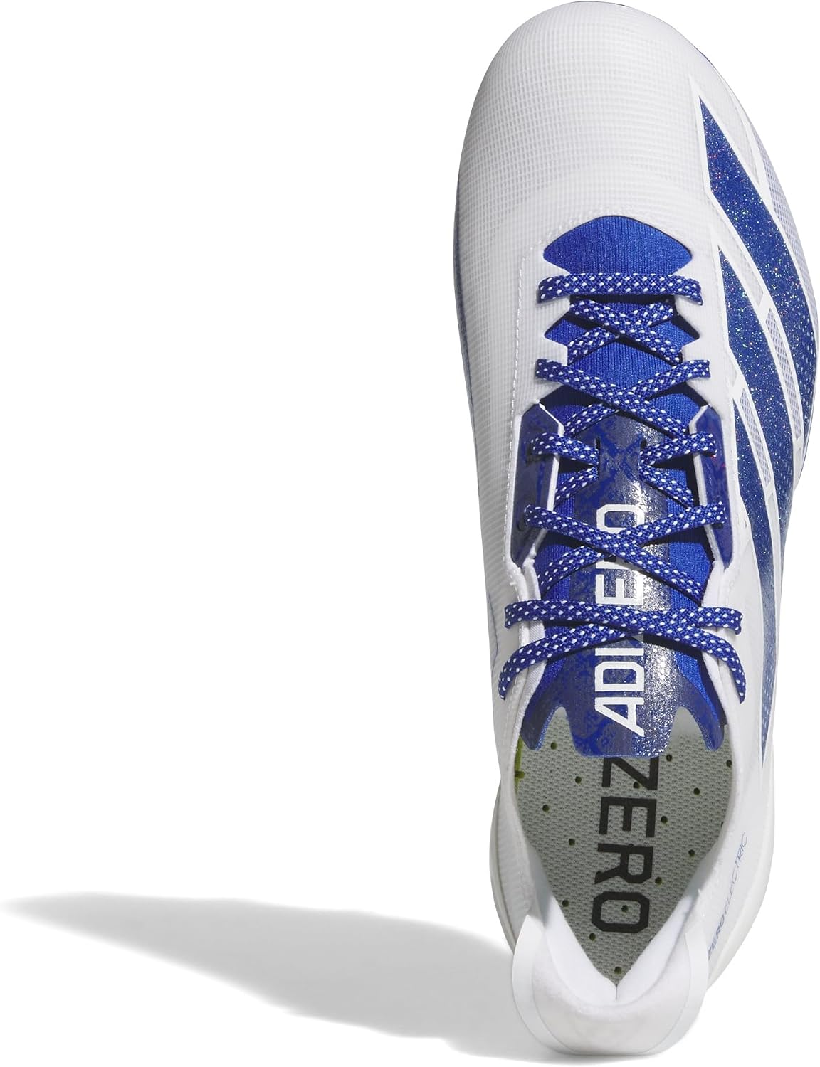 adidas Men's Adizero Electric American Football, White/Team Royal Blue/White, 7.5