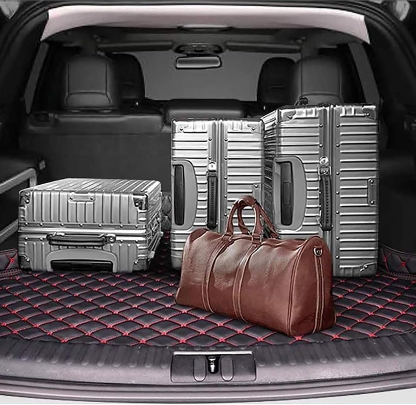 Alfombra para maletero de coche para BYD Seal U DM-i 2024 2025 (Audio a la derecha), alfombra de cuero antideslizante, antideslizante, protección para el maletero