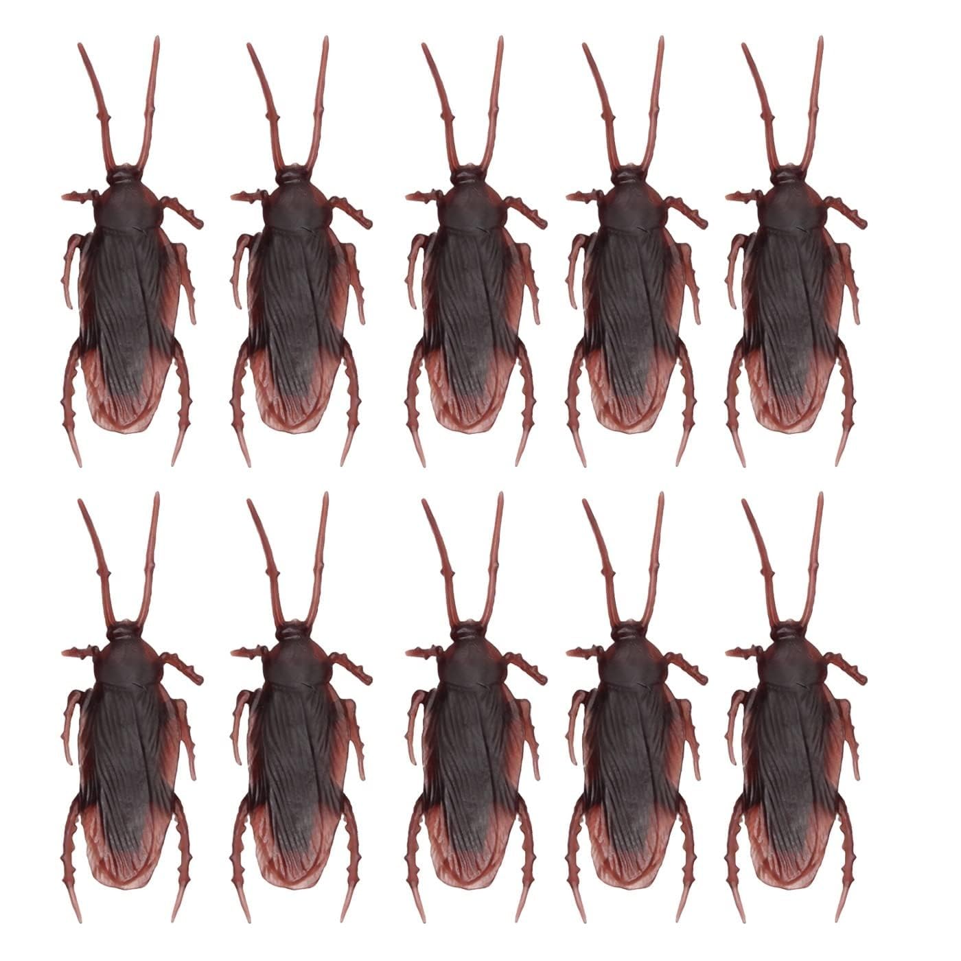 BRAND HOME® Set of 5 Fake Cockroach House Gecko Rubber Practical Jokes Prank Toys Look Real for Children (Brown) (B0D8TMYYNQ) Amazon Price History, Amazon Price Tracker