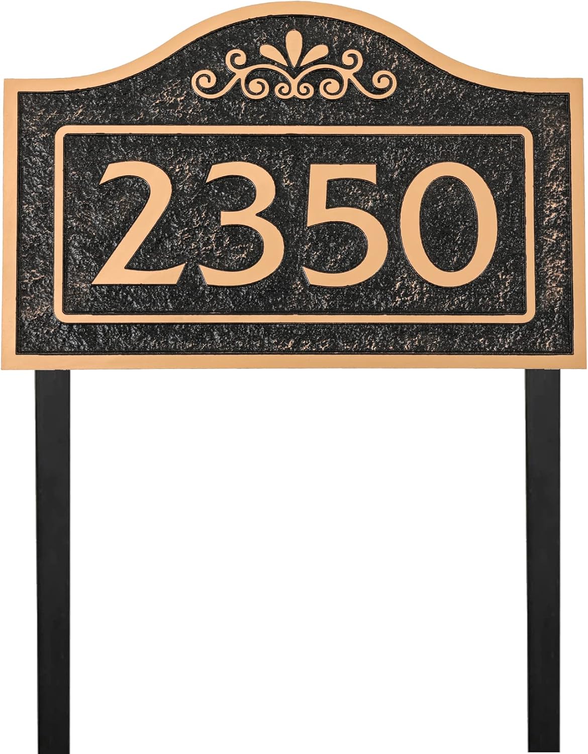 Address Sign LAWN MOUNTED Cast Metal Personalized House