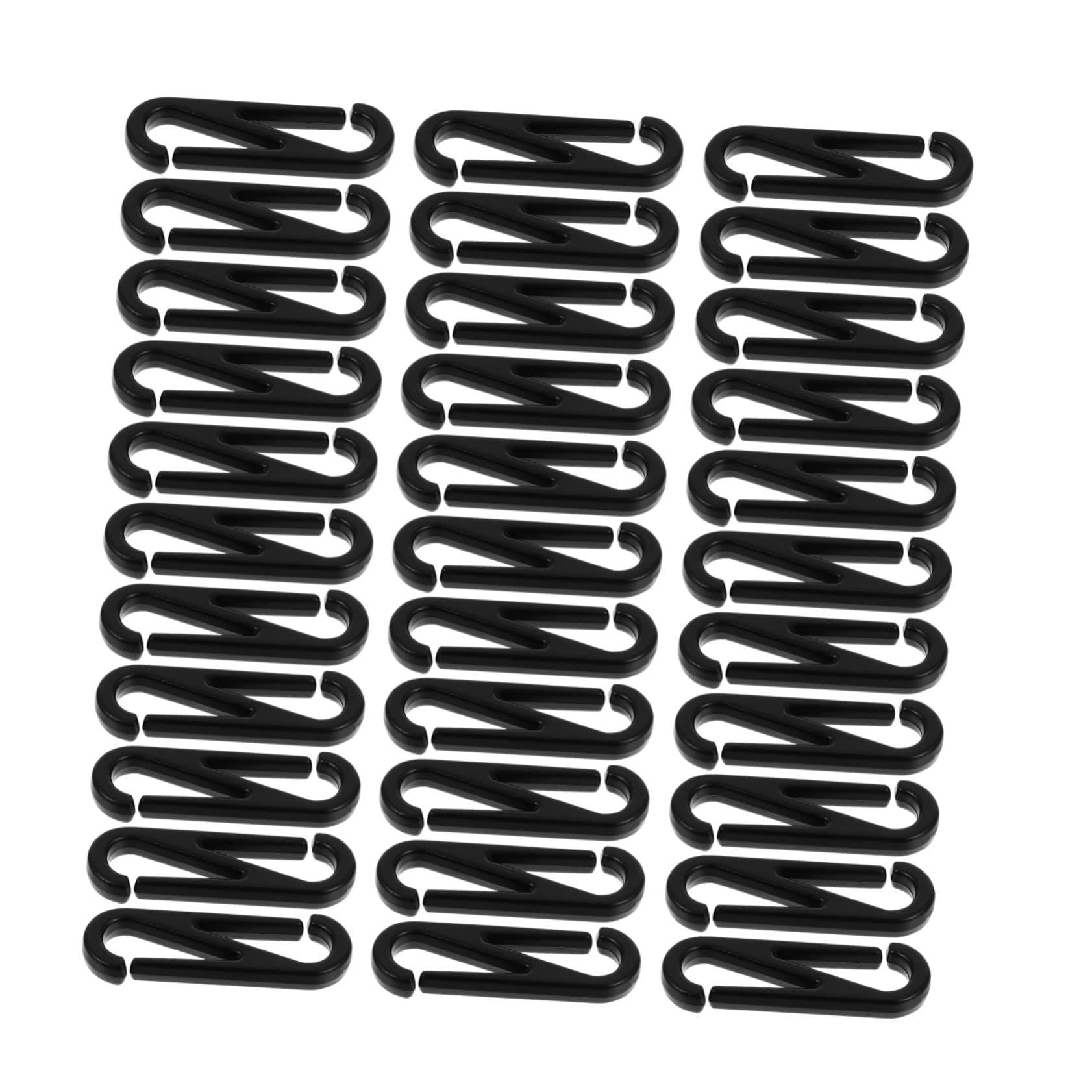 Operitacx 100pcs Plastic Figure 8 Hook Snap Clips Swivel Lobster Clasp for Lanyard