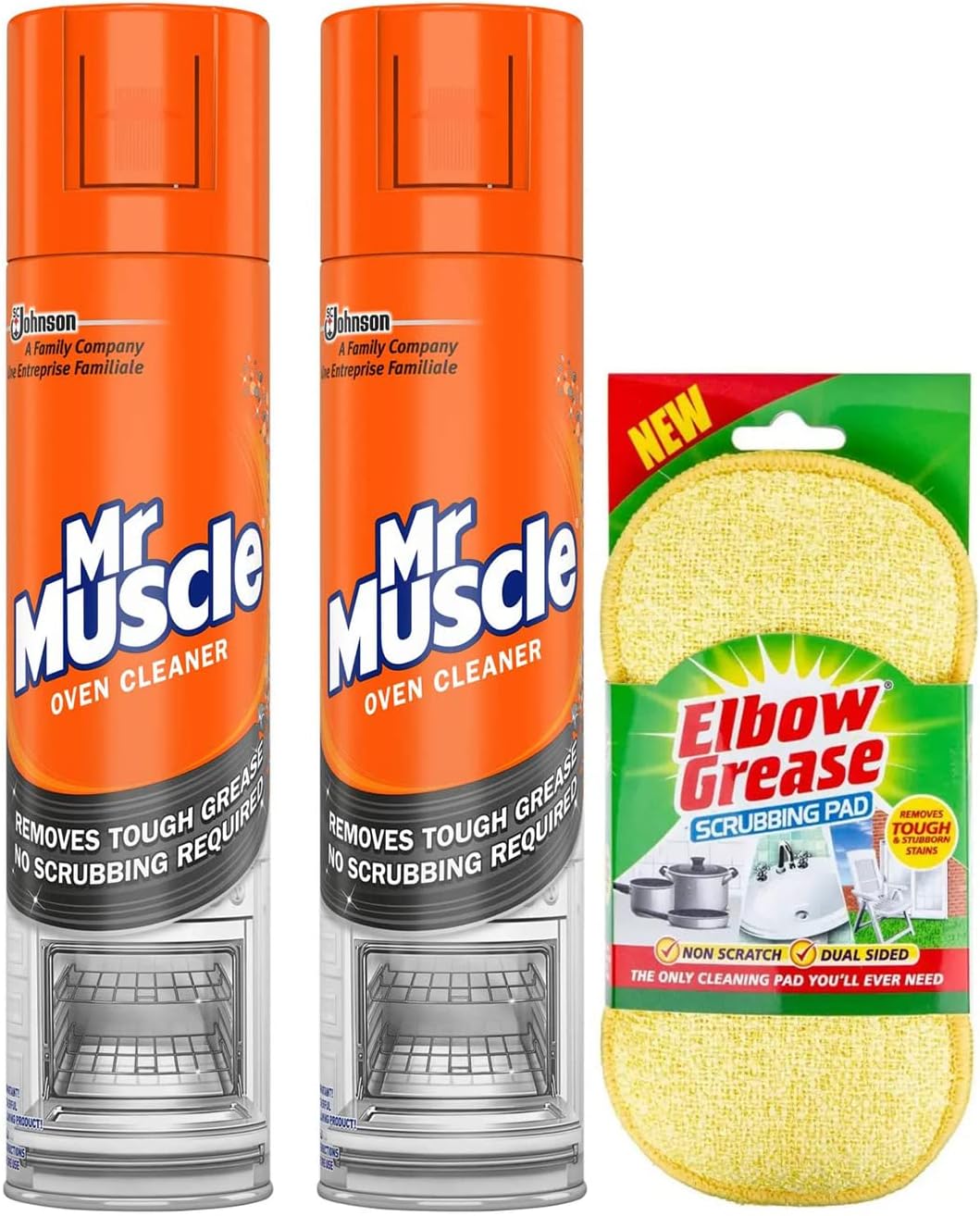 Mr Muscle Oven Cleaner Spray (2X 300 Ml) Oven BBQ Cleaner Degreaser