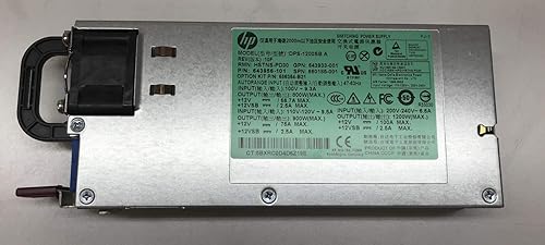 HP 660185-001 PLAT CS PLAT PL HT PLG PSU de 1200 W - 656364-B21, 643933-001, 643956-101 (renovado)