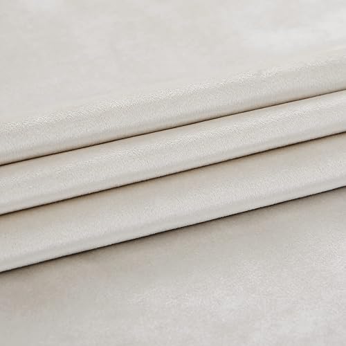 Vista 22 de PRIMROSE Juego de 2 paneles opacos de cortinas de terciopelo con trabillas traseras, 72 pulgadas largo, para la sala o dormitorio, decoran ventana