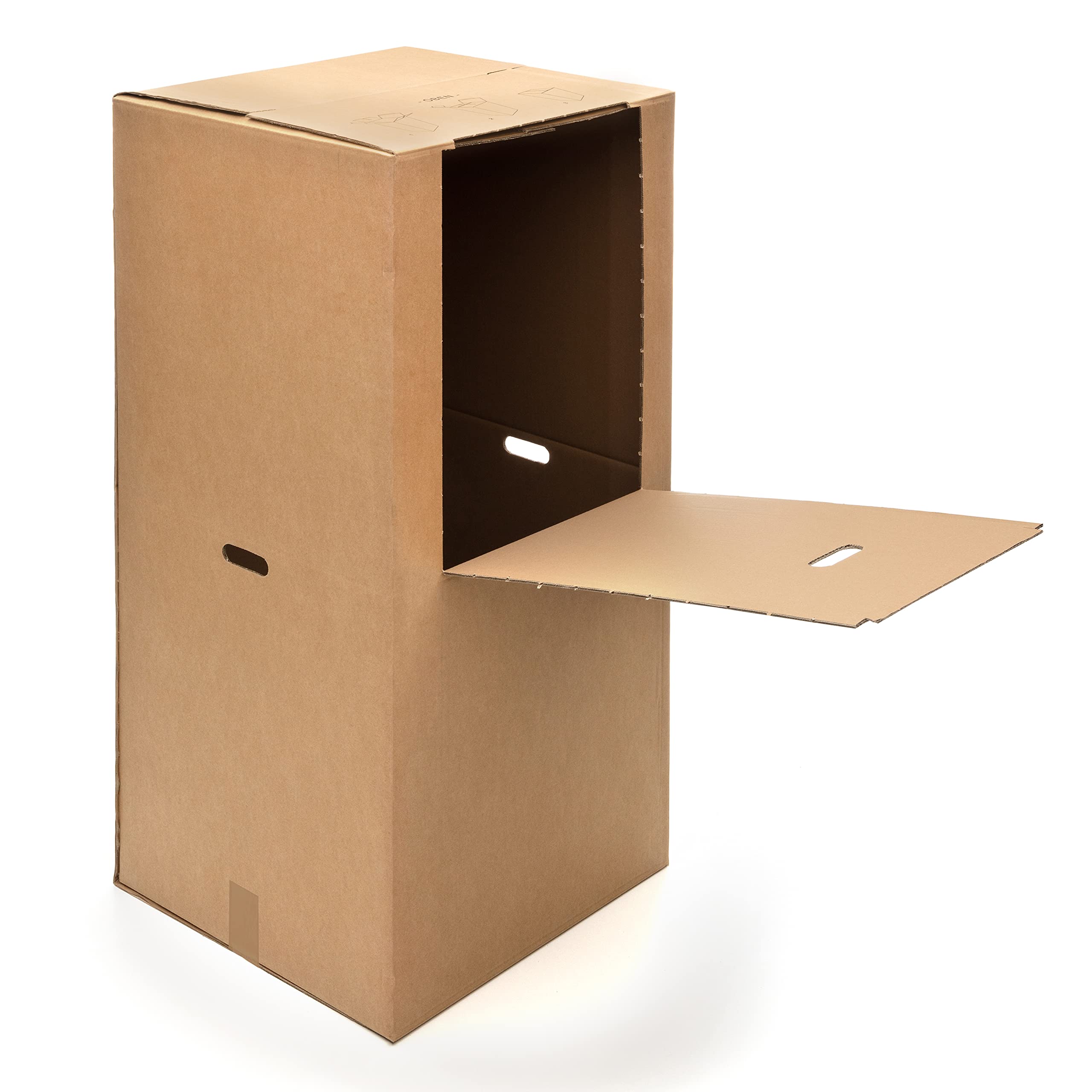 3 cartons à vêtements transitaire 2.60 BC ondulation 600 x 510 x 1350 mm