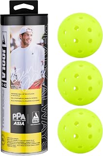 JOOLA HC-40 Hardcourt Pickleball Balls with Storage Tube - USAP Approved Balls for Tournament Play - Durable Pickleballs for Indoor Play & Outdoor Courts