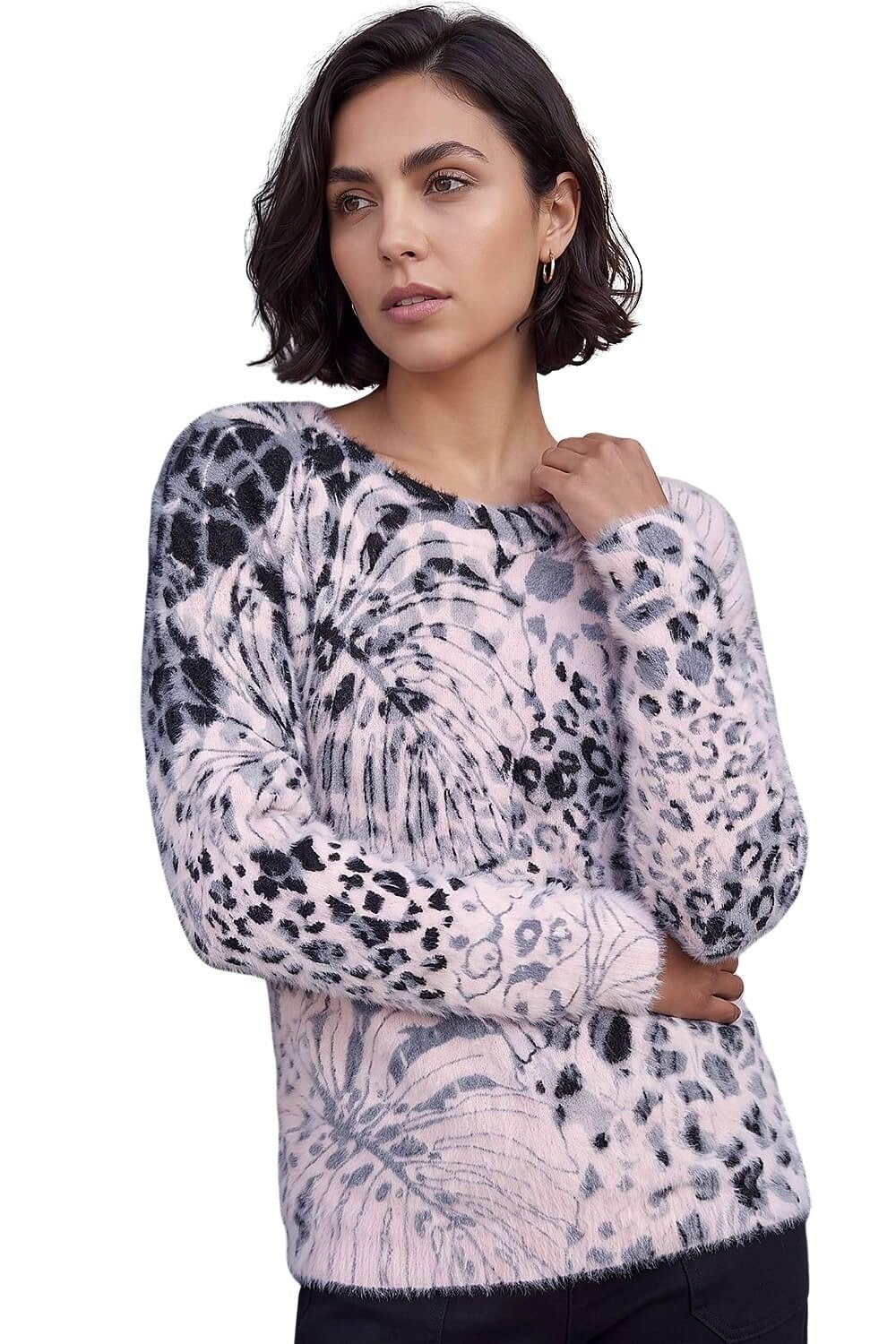 Roman Jumper for Women UK - Ladies Hotfix Detail Knit Knitwear Knitted Soft Everyday Holiday Spring Summer Round Neckline Comfy Soft Evening Vacation Work Party