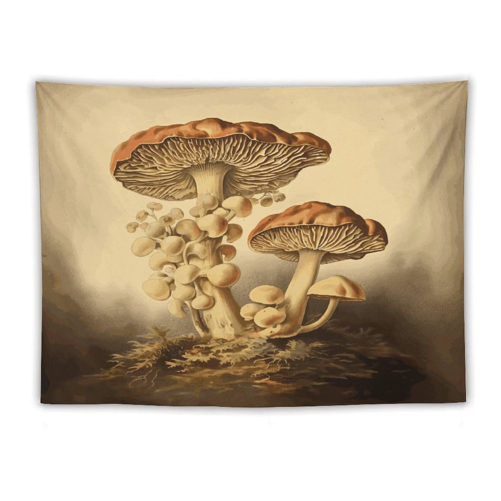 LDGSUPH Vintage Mushrooms Tapestry Wall Hanging Decor Anti-fading Aesthetic Wall Tapestries Fashion Wall Blanket Decor Modern Wall Art Tapestry for Bedroom Home Decor 60"x80"
